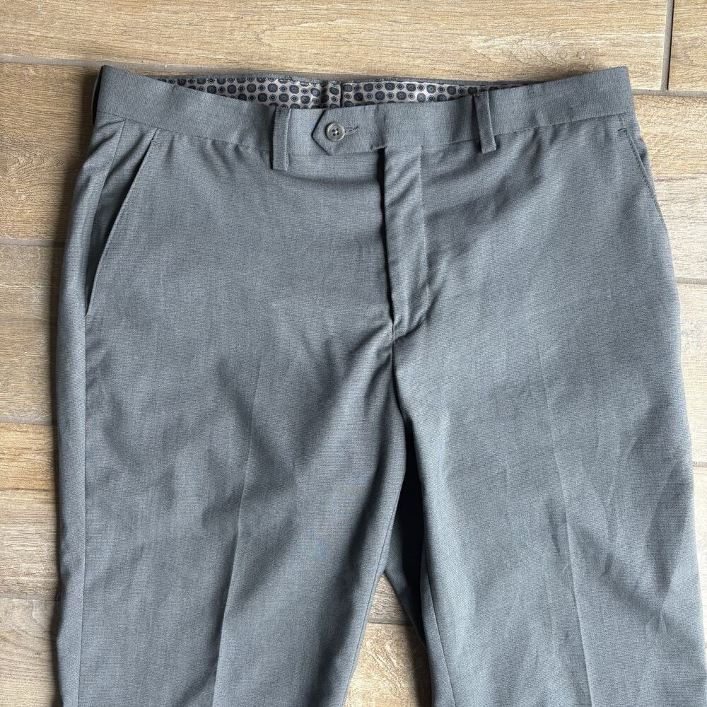Michael Kors Mens Size 34x30 Dress Pants Gray Classic Fit Performance - Picture 2 of 15
